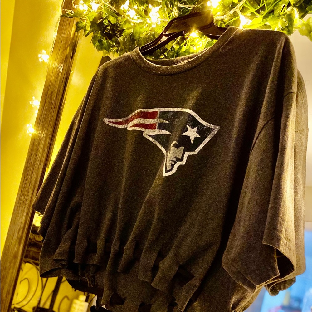 New England Patriots custom synched crop top
